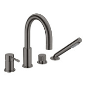 Смеситель Boheme Uno 460-GM для ванны, оружейная сталь