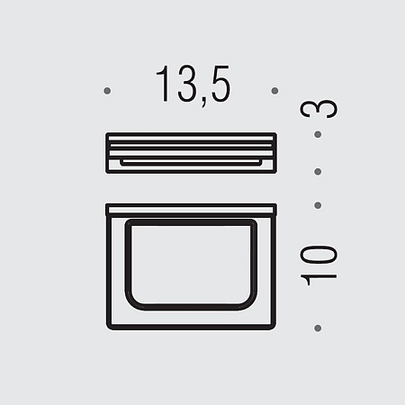 Мыльница подвесная Colombo Look B1601.OM-VAN золото матовое