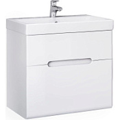 Тумба с раковиной Jorno Moduo Slim Mod.01.50/P/W 50 подвесная, белая