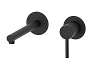 Смеситель AQG Stick 01STR160NG для раковины, черный матовый