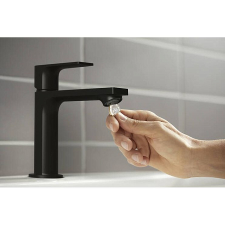 Смеситель Hansgrohe Rebris E 72557670 для раковины, черный матовый
