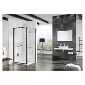 Душевая дверь в нишу Ravak Pivot PDOP1-80 03G40300Z1 Transparent, черный