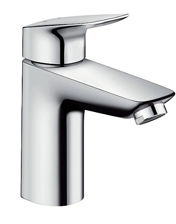 Смеситель Hansgrohe Logis 71101000 для раковины 100 мм, без донного клапана, хром