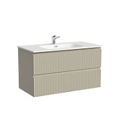 Тумба с раковиной Sancos Snob R SNR90CE 90 Beige Soft/белый