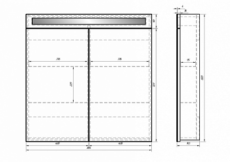 Мебель для ванной Dreja Q Eco 80 белая
