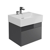 Тумба под раковину Kerama Marazzi Logica LOG.60.2\ST 60 стальной серый