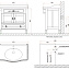 Тумба с раковиной BelBagno Novanta bianco antico - фото 3