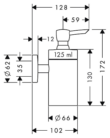 Дозатор Hansgrohe Logis 40514000 хром
