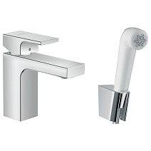 Смеситель с гигиеническим душем Hansgrohe Vernis Shape 71216000 для раковины, хром Смеситель с гигиеническим душем Hansgrohe Vernis Shape 71216000 для раковины, хром