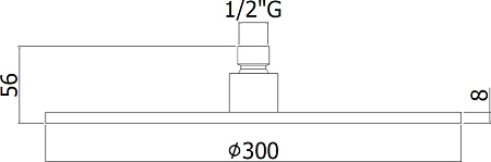 Верхний душ Paffoni Master King ZSOF079NO черный матовый