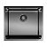 Кухонная мойка Omoikiri Tadzava 49-U-GM 49х44 вороненая сталь