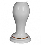 Пьедестал для раковины Migliore Milady 20865 декор D2 широкий золото/белая керамика