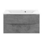 Тумба с раковиной Vincea Mia VMC-2MA900BT 90 подвесная, 2 выкатных ящика, Beton