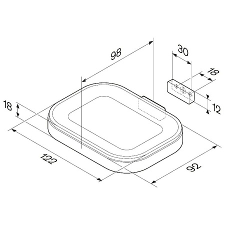 Мыльница Am.Pm Func A8F34200 хром