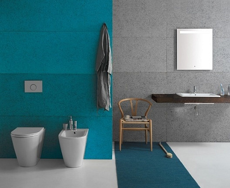 Биде напольное GLOBO Forty3 FO010.BI белый