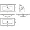 Раковина Sanita Luxe QUADRO QDR90SLWB01 90 белый - фото 2