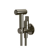 Гигиенический душ со смесителем Fima Carlo Frattini Collettivita F2320/4CS брашированный чёрный хром