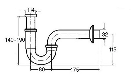 Сифон для раковины Viega Sifon 111298