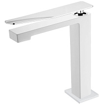 Смеситель Boheme Q 142-WCR.2 для раковины, белый/хром