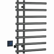 Полотенцесушитель электрический Boheme Uno 722-SGM 80х50 см, круглый, сухой, оружейная сталь глянец Полотенцесушитель электрический Boheme Uno 722-SGM 80х50 см, круглый, сухой, оружейная сталь глянец