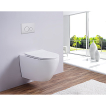 Унитаз подвесной Esbano Azalea безободковый, белый