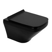 Унитаз подвесной BelBagno Sela BB3201CHR-MB черный матовый