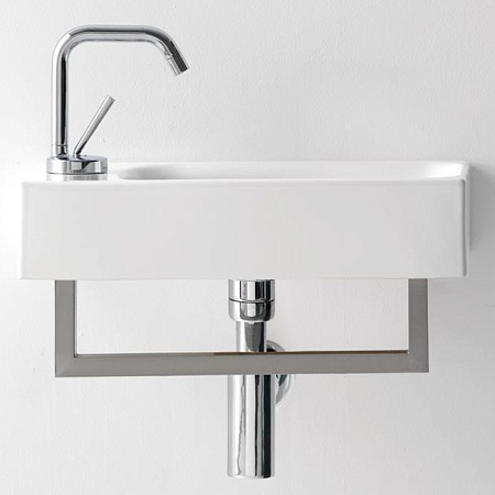 Раковина накладная Kerasan Cento 353701L*1 45x25 белый