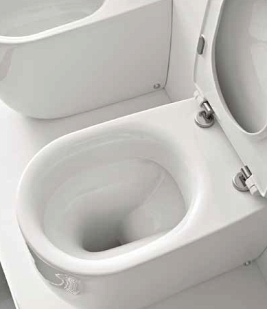 Унитаз приставной Kerasan Nolita 531801 безободковый, белый