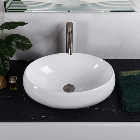 Раковина накладная BelBagno BB1085 48x34x15 белый