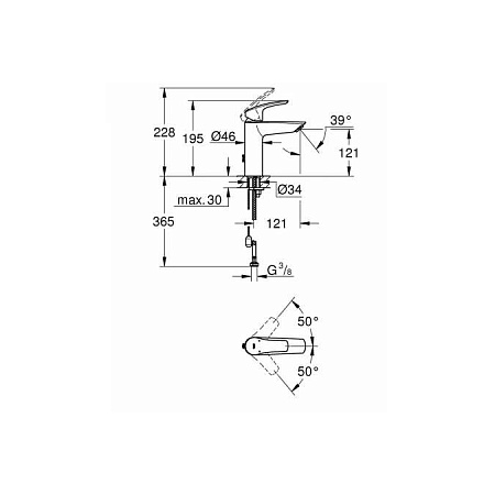 Смеситель Grohe Eurosmart 23323003 для раковины