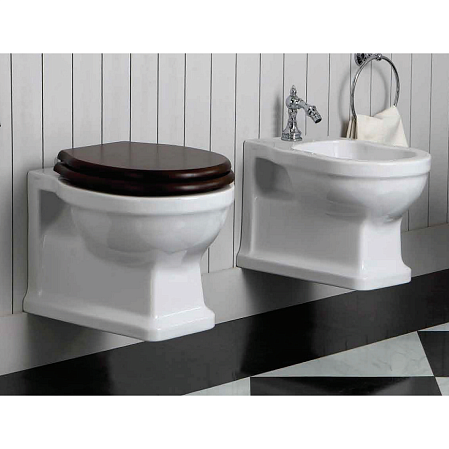 Унитаз подвесной Simas Londra LO918bi орех/бронза