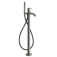 Смеситель для ванны Gessi 316 54028.239 напольный, шлифованная сталь