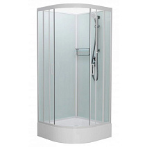 Душевая кабина Frank F409/1 М White 90x90 без крыши, стекло матовое, белый Душевая кабина Frank F409/1 М White 90x90 без крыши, стекло матовое, белый