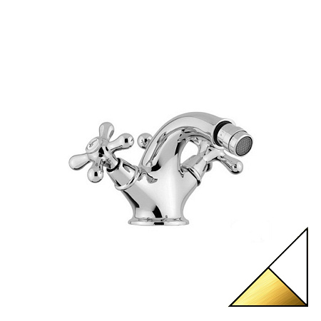 Смеситель Emmevi Deco Ceramic 12014BO для биде, белый/золото
