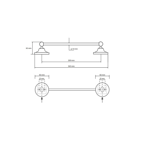 Полотенцедержатель Bemeta Retro 144104017 30 бронза