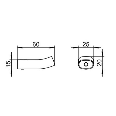 Крючок для полотенца Keuco Edition 400 11514050000 никель матовый