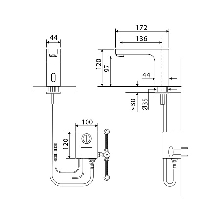 Смеситель для раковины Timo Torne 4313/17F золото матовое