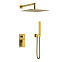Душевой комплект Boheme Qubic 474-3-BR для ванны, бронза