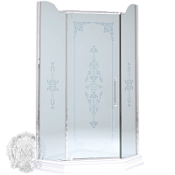 Душевой уголок Migliore Diadema 24173 100х100хH195 см, стекло прозрачное (SX-DX)
