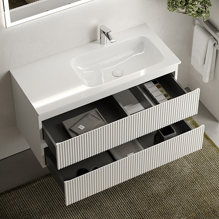 Тумба с раковиной Sancos Snob R SNR100RW Bianco