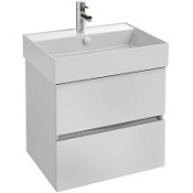 Тумба с раковиной Jacob Delafon Tolbiac EB2381-J5 60 раковина Vivienne, белый лак