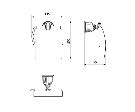 Держатель туалетной бумаги с крышкой RUSH Socotra ST12111 хром