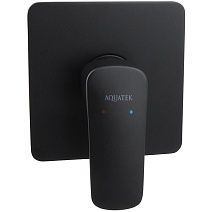 Смеситель Aquatek Вега AQ1066MB для душа, черный матовый