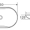 Раковина накладная BelBagno BB1334 41x66.5x12 белый - фото 4