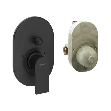 Смеситель Hansgrohe Rebris E 72458670 для душа, черный матовый