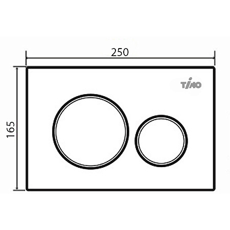 Кнопка смыва Timo Kulo FP-001 хром