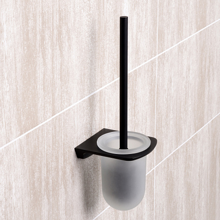 Ершик WasserKRAFT Elbe K-7227 черный/матовое стекло