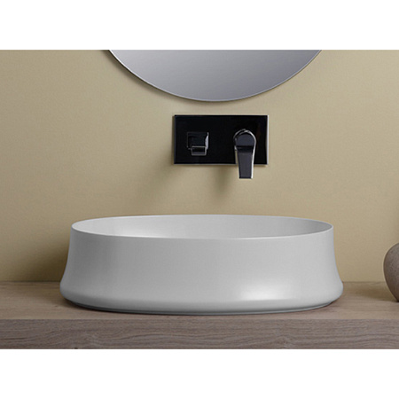 Раковина накладная Simas Sharp SH 04 60x42x16 без отверстия под смеситель, белый