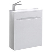 Тумба под раковину Jorno Modul Mol.01.60/P/W/JR 60 подвесная, белая