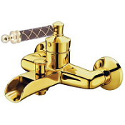 Смеситель Boheme Vogue 213-MR-CH для ванны, золото/шоколадный Murano